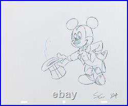 Walt Disney's Mickey Mouse Magic! Original Animation Art Page Drawing Cartoon