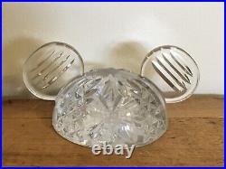 Waterford Crystal Disney Mickey Mouse Glass Ears Authentic Collectible 1995