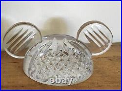 Waterford Crystal Disney Mickey Mouse Glass Ears Authentic Collectible 1995