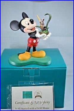 Wdcc It All Started With A Field Mouse Mickey Mouse Boxed