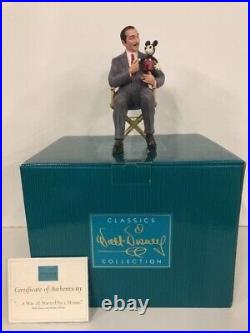 Wdcc Walt Disney And Mickey It Was All Started By A Mouse Figurine Statue Bnib