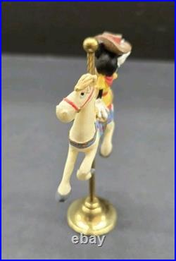 Willitts Disney Mickey & Minnie Mouse Carousel Horse Figurines 4 #63059 #63058