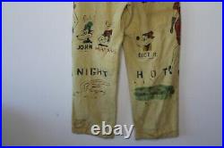 X281 Vintage 50s 60s Senior Cords Pants Disney Mickey Mouse Donald Duck 28 x 29