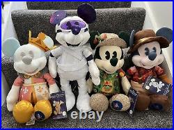 X4 Disney Store Mickey Mouse the Main Attraction Soft Toy 50th Anniversary New 1