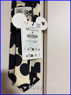 ZARA Disney Mickey Mouse Silhouette Necktie Harry Lambert Multi-Color New