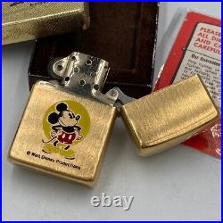 ZIPPO lighter 1979 Disney Mickey Mouse Golden Elegance Original box Unused JP