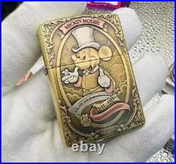 Zippo Mickey Mouse Double Sided Brass Edition with Original Box