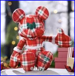°o° Disney Cardmember Exclusive 2025 Mickey Mouse Holiday Plaid Plush NEW °o°