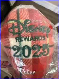 °o° Disney Cardmember Exclusive 2025 Mickey Mouse Holiday Plaid Plush NEW °o°
