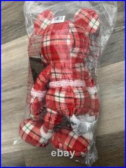 °o° Disney Cardmember Exclusive 2025 Mickey Mouse Holiday Plaid Plush NEW °o°